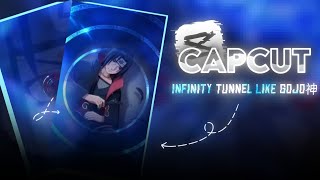 3DInfinity Tunnel like GOJO  Capcut Tutorial tutorial capcut edit [upl. by Sihtam545]