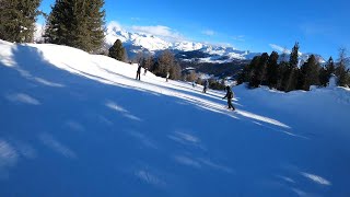 Piste Blue Pierres Blanches La PlagneParadiseski Les CochesMontchavin area [upl. by Kerge]