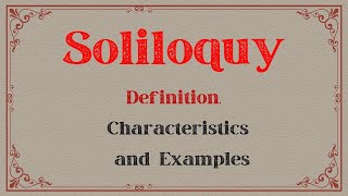 Soliloquy Definition Characteristics and Examples englishliterature [upl. by Elspeth516]