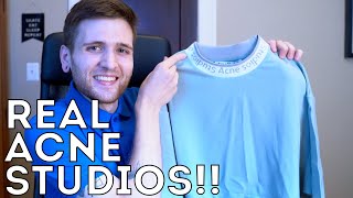 LEGIT ACNE STUDIOS SHIRT  How to tell  unboxing this mock neck tee [upl. by Abbott]