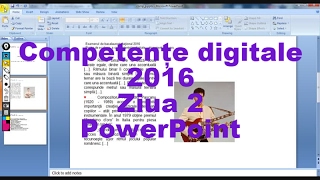 Competente Digitale 2016  Ziua 2  Subiectul IV  PowerPoint [upl. by Kcerred]