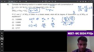 Consider the following reaction in a sealed vessel at equilibrium with concentrations of N2  30 × [upl. by Aketal]