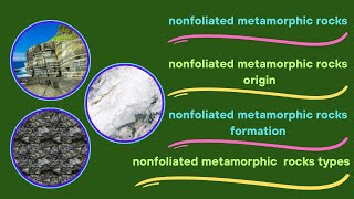 Nonfoliated metamorphic rocks nonfoliated metamorphic rocks origin  formation and types [upl. by Toomin]