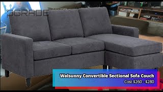 Walsunny Convertible Sectional Sofa Couch [upl. by Ariadne]