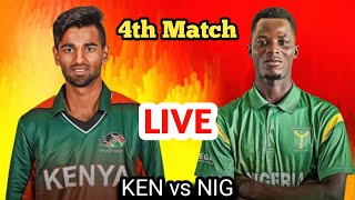 Kenya vs Nigeria KEN vs NGA 4th T20 NIG vs KEN 2024 Live Score cricketlive cricket [upl. by Mayer331]