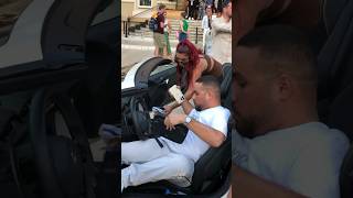 Onlyfans millionaire “ZK” amp Mel Popss arriving Casino in Lamborghini billionaire monaco lifestyle [upl. by Alrick]