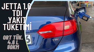 Jetta 16 TDI Yakıt Tüketimi  46L100km80km DistanceFuel Consumption Ne Kadar YAKTI [upl. by Okkin]