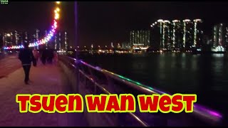 tsuen wan west at night hong kong [upl. by Chirlin]