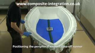 Resin Infusion of 3m Dinghy using Ciject Equipment [upl. by Larred]