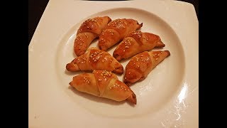 Mini Croissant with Ham and Cheese  Kiflice sa Sunkom i Sirom [upl. by Safoelc]