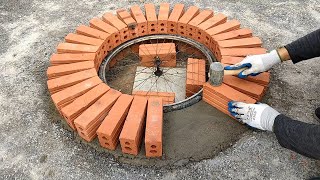 How to build a multi purpose fire pit in a small garden at home [upl. by Nairadal549]