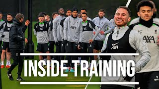 65 GOALS As Liverpool Squad Prepare For Arsenal FA Cup Tie  Inside Training [upl. by Shuler156]