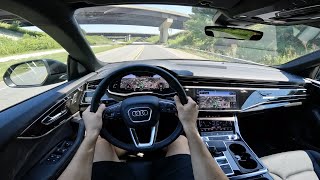 2023 Audi Q8 Premium Plus SLine POV Walkaround and Test Drive ASMR [upl. by Gilroy]