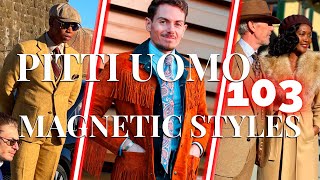 The most MAGNETIC STYLES ⚡️ OF PITTI UOMO 103 [upl. by Gib]