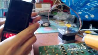 Quick test of 5phase stepper motor driver [upl. by Arymas]