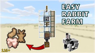 Easy RABBIT Farm Tutorial Minecraft [upl. by Mich]