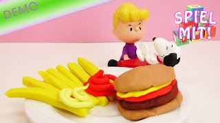 Happy Meal aus Knete  Pommes und Burger einfach aus PlayDoh herstellen  Demo [upl. by Ernaline]