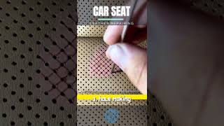 The Skills of CAR SEAT LEATHER REPAIR of Burns  leather repairing  car leather repair howto diy [upl. by Nallak]