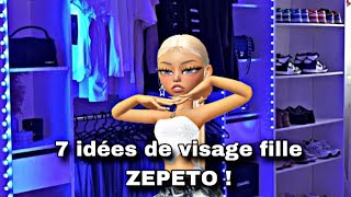 7 idées de visages fille ZEPETO [upl. by Llerot563]