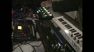 Korg Minilogue XD and Boss RC505 Looped Minilogue XD Live [upl. by Uon]