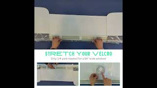 How to Stretch Velcro When Hanging Cornice Valances short curtainsolutions curtains homedecor [upl. by Attenehs895]