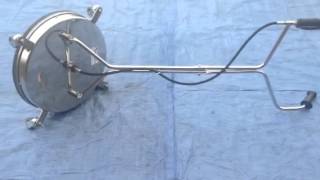 TURBO DEVIL 520MM STAINLESS STEEL PATIO CLEANER WHIRLAWAY QWASHER  EBAY amp YOUTUBE 275BAR [upl. by Nylakcaj]