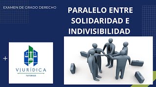 Solidaridad e indivisibilidad semejanzas y diferencias  pregunta grado [upl. by Bethezel]