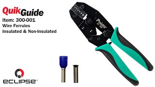 QuikGuide How To Crimp Wire Ferrules Insulated amp NonInsulated [upl. by Eicul843]