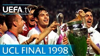 Real Madrid v Juventus 1998 UEFA Champions League final highlights [upl. by Yenittirb674]