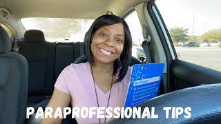 Tips for Paraprofessionals amp Education Students [upl. by Eenaj523]