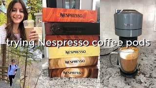 Trying Nespresso Vertuo Coffee Pods  WEEK IN MY LIFE [upl. by Inahpets]