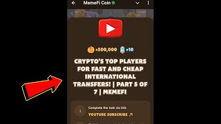 CRYPTOS TOP PLAYERS FOR FAST AND CHEAP INTERNATIONAL TRANSFERSPART 5 OF 7  Memefi New Video Code [upl. by Keryt]