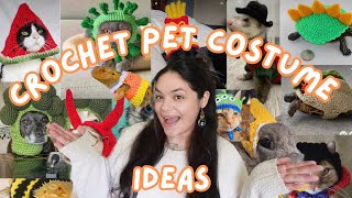 50 crochet costume ideas for your PET with patterns beginner friendly [upl. by Gitel]