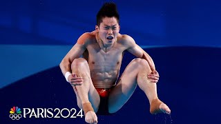 Chinas excellence on display in mens 3m springboard semifinal  Paris Olympics  NBC Sports [upl. by Akihsar]