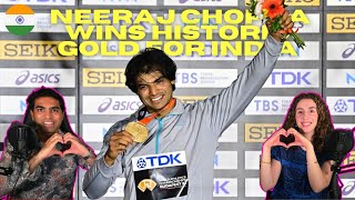 🇮🇳🥇 Neeraj Chopra wins historic gold for India  Tokyo2020 Highlights  Frandia Reactions [upl. by Gio]