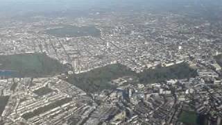 View of London from the Air Landing at Heathrow [upl. by Adnesor]