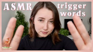 The Sleepiest ASMR Trigger Words 💤 [upl. by Shirah]