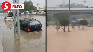 Downpour causes flash floods in parts of Klang Valley [upl. by Reagan357]