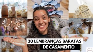 20 LEMBRANÇAS DE CASAMENTO BARATAS PARA FAZER EM CASA  DIARIODANOIVA ep10 [upl. by Bary975]