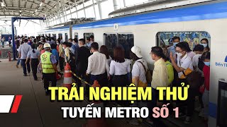 Người dân háo hức khi được trải nghiệm thử tuyến Metro số 1 [upl. by Welcy361]