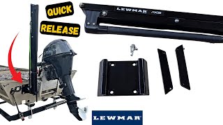 Lewmar Quick Release Mounting Bracket Install [upl. by Neit198]