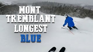 Mont Tremblant Top to Bottom on Longest Blue Run [upl. by Eilegna]