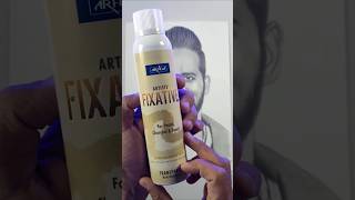 How to use fixative spray for pencil drawing shorts youtubeshorts trending drawing [upl. by Rillings]