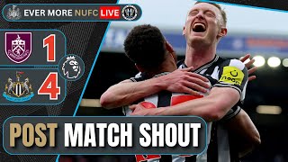 NUFC LIVE PREMIER LEAGUE MATCH REACTION  Burnley 14 Newcastle United [upl. by Haelhsa]