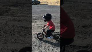 6 Year Old Skids 15 on Stacyc 12quot Electric Bike [upl. by Malaspina716]