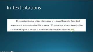 MLA Works Cited and In text Citations tutorial [upl. by Nylirem]