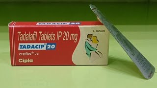 Tadalafil Tab  Tadacip 20 mg Tablet Uses amp Side Effects In Hindi  Tadalafil 20 mg Review In Hindi [upl. by Kym]