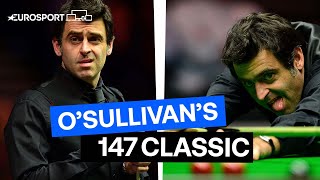 Ronnie OSullivan knocks in brilliant 147 at the English Open 2018  147 Classic  Eurosport Snooker [upl. by Ellerehc]