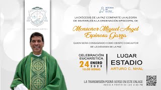 PEREGRINACIÓN Y ORDENACIÓN EPISCOPAL DE MONS MIGUEL ÁNGEL ESPINOSA GARZA  DIÓCESIS DE LA PAZ [upl. by Aisyat]