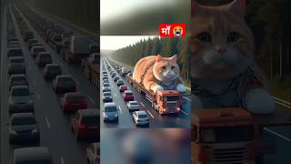 Little Cat बना Giant Cat 😭 catsoftiktok​ cat​ cute​ aiart​ poorcat​ catlover tiktok [upl. by Brittain]